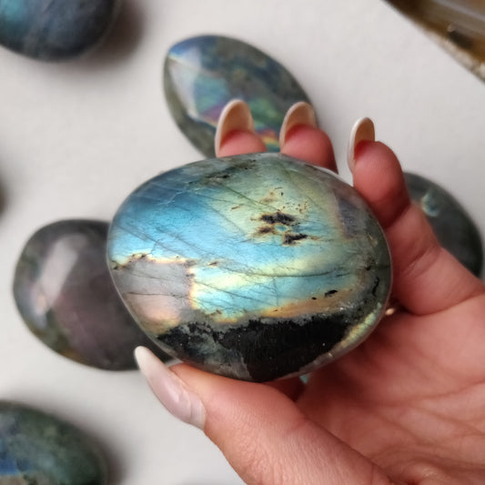 Labradorite Palm Stone (#188)