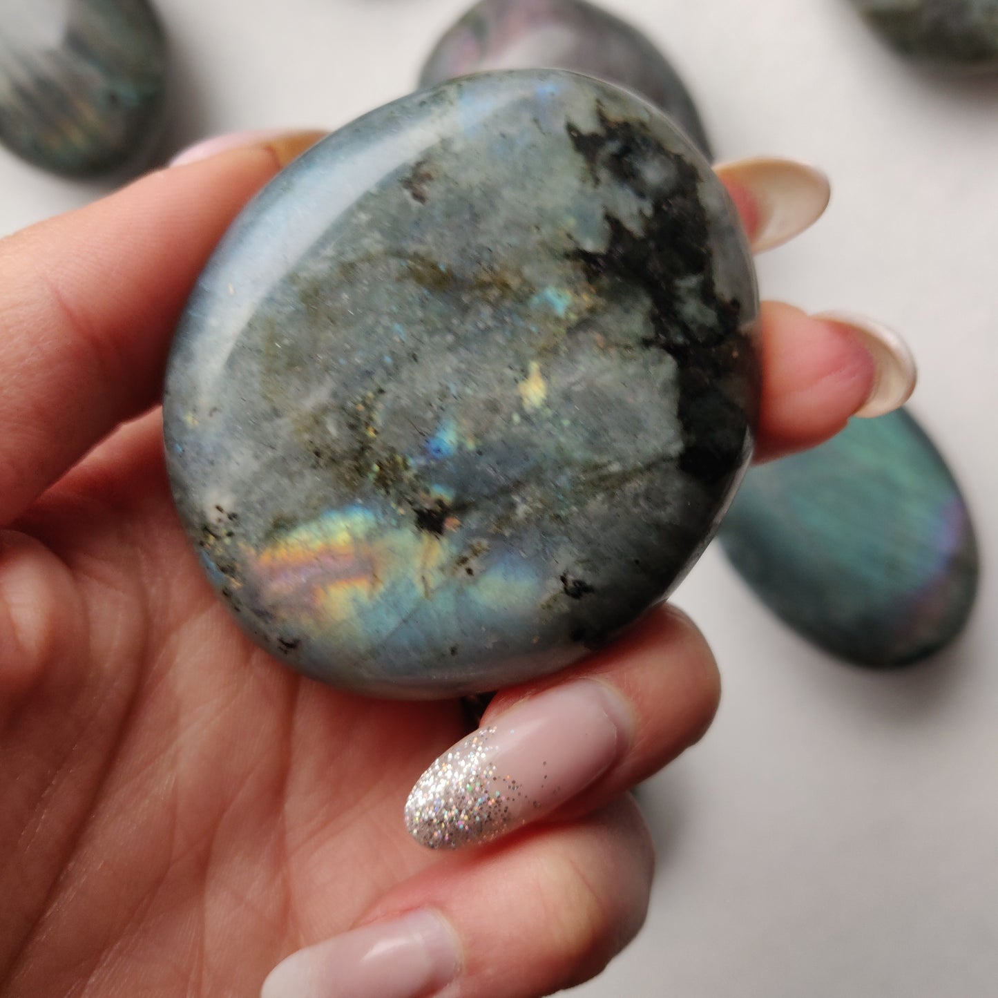 Labradorite Palm Stone (#188)