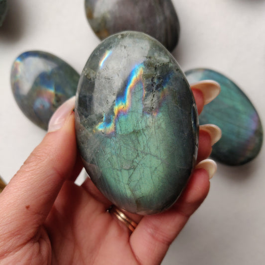 Labradorite Palm Stone (#191)