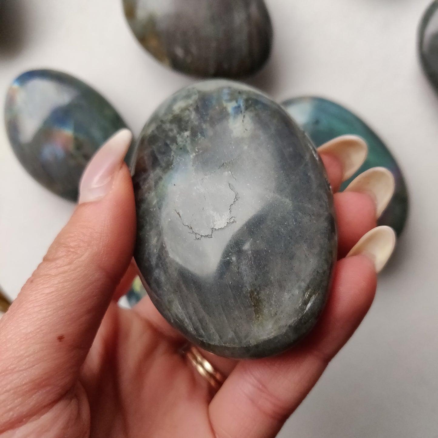 Labradorite Palm Stone (#191)