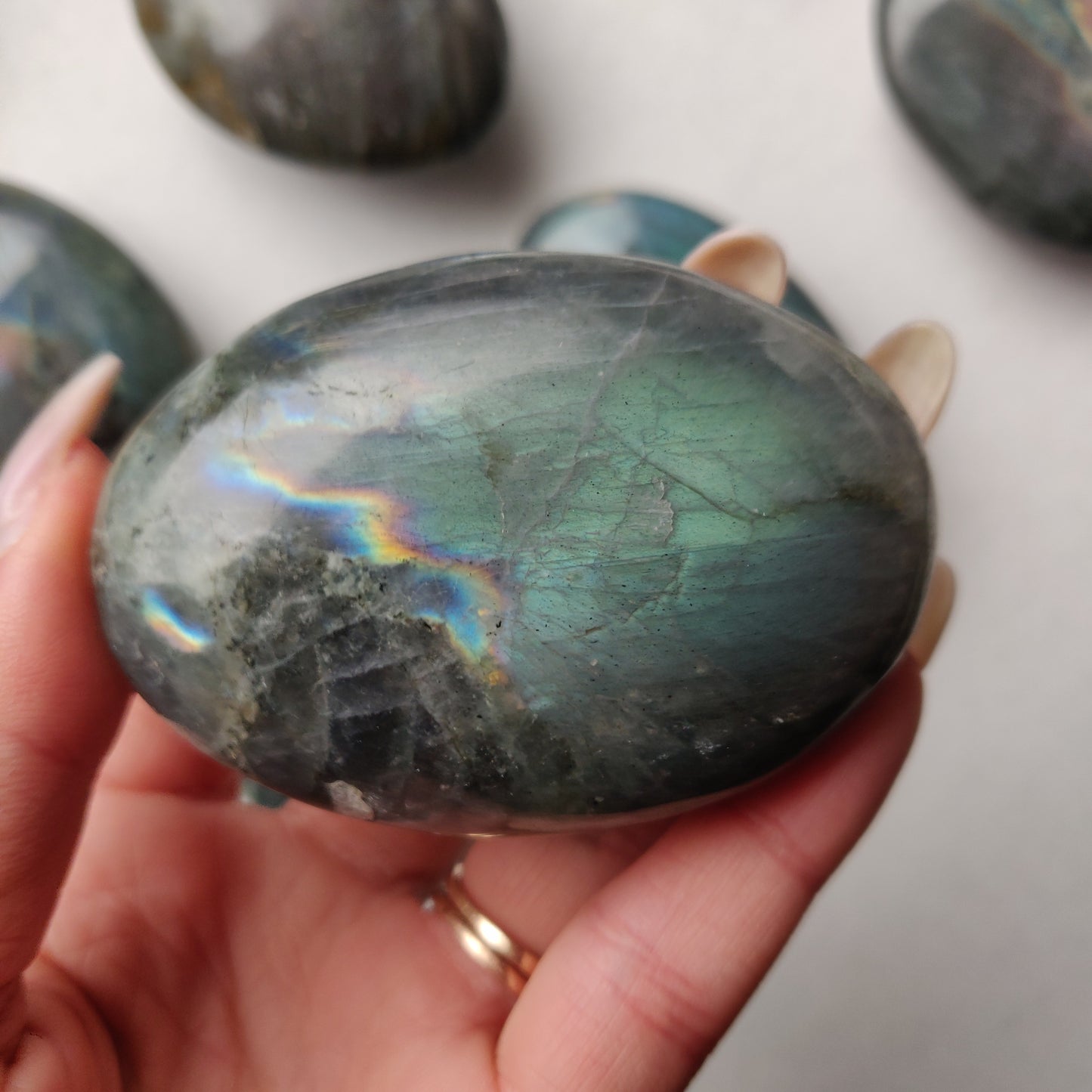 Labradorite Palm Stone (#191)