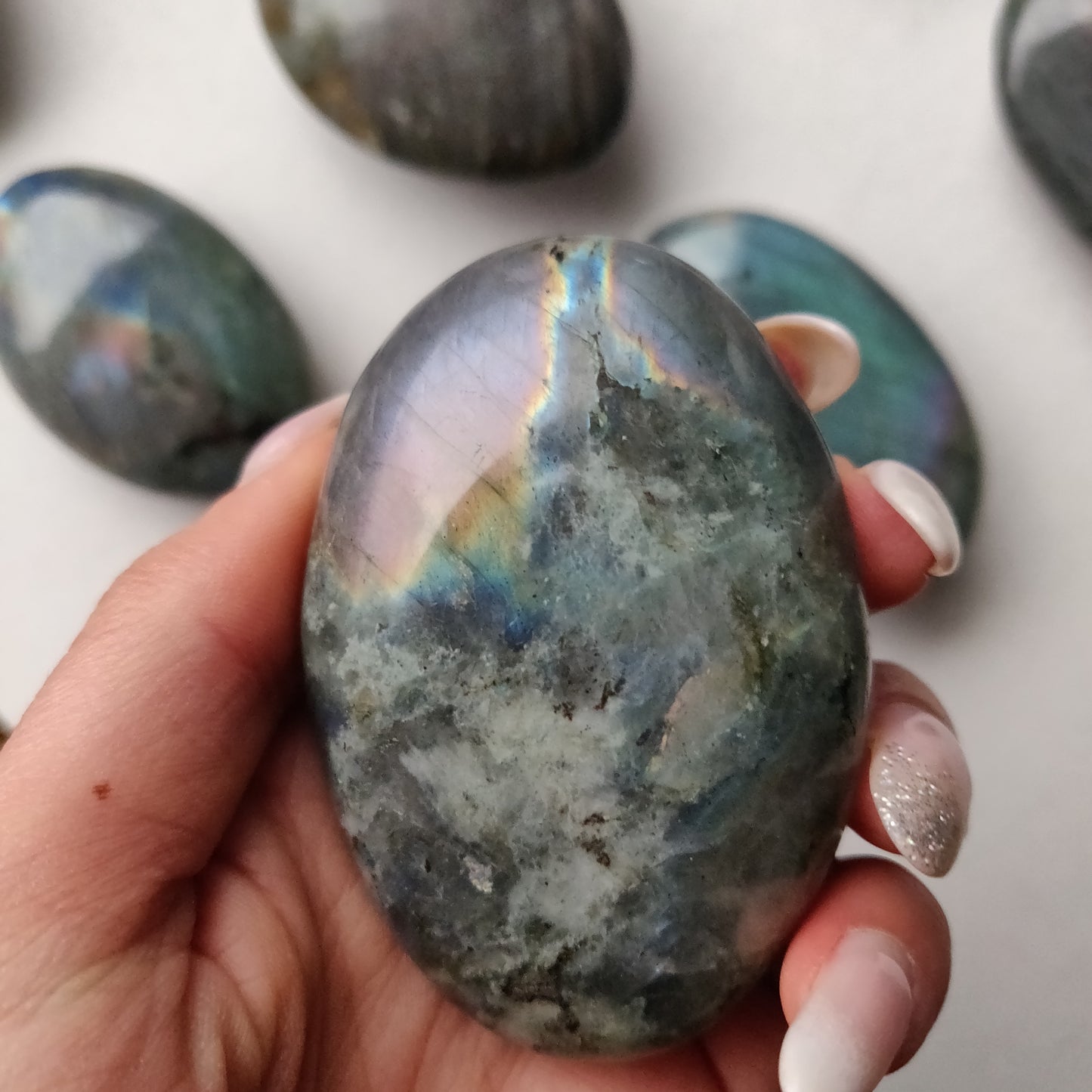 Labradorite Palm Stone (#191)