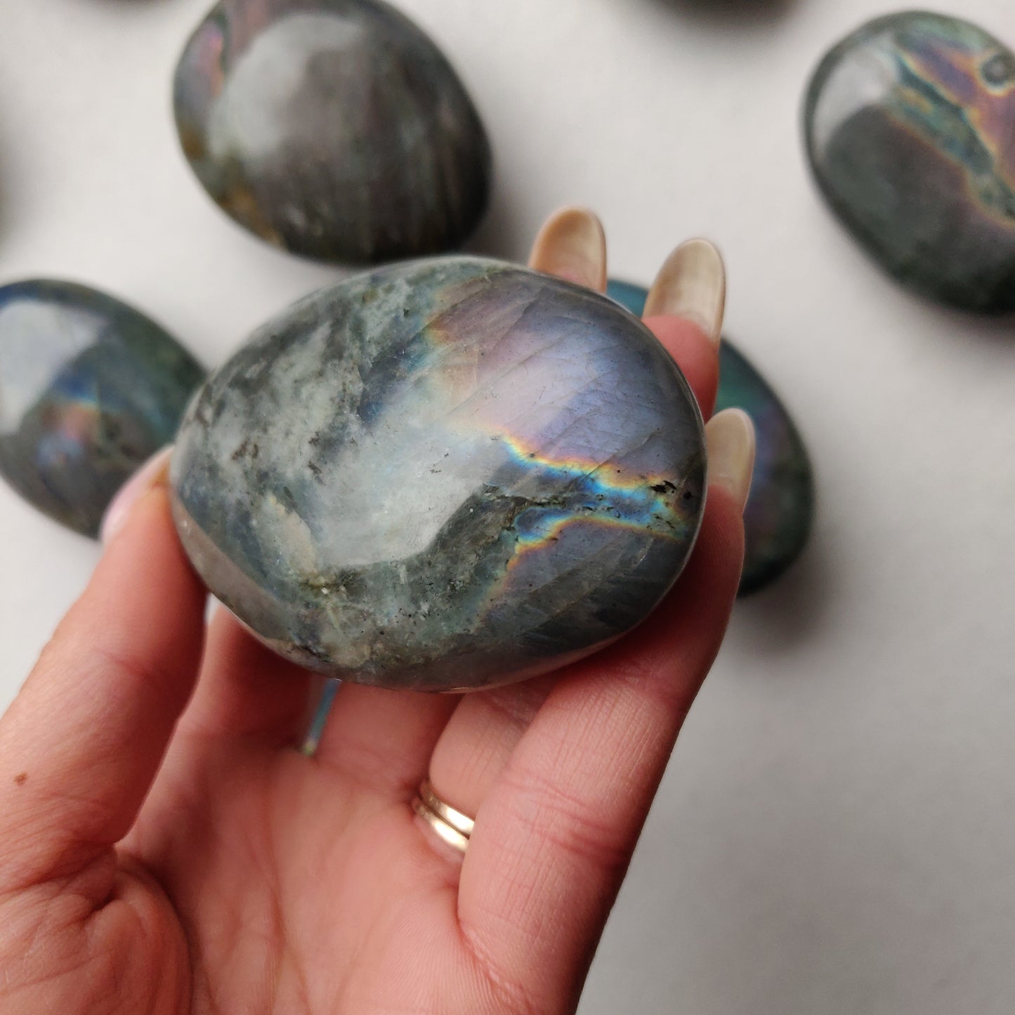 Labradorite Palm Stone (#191)