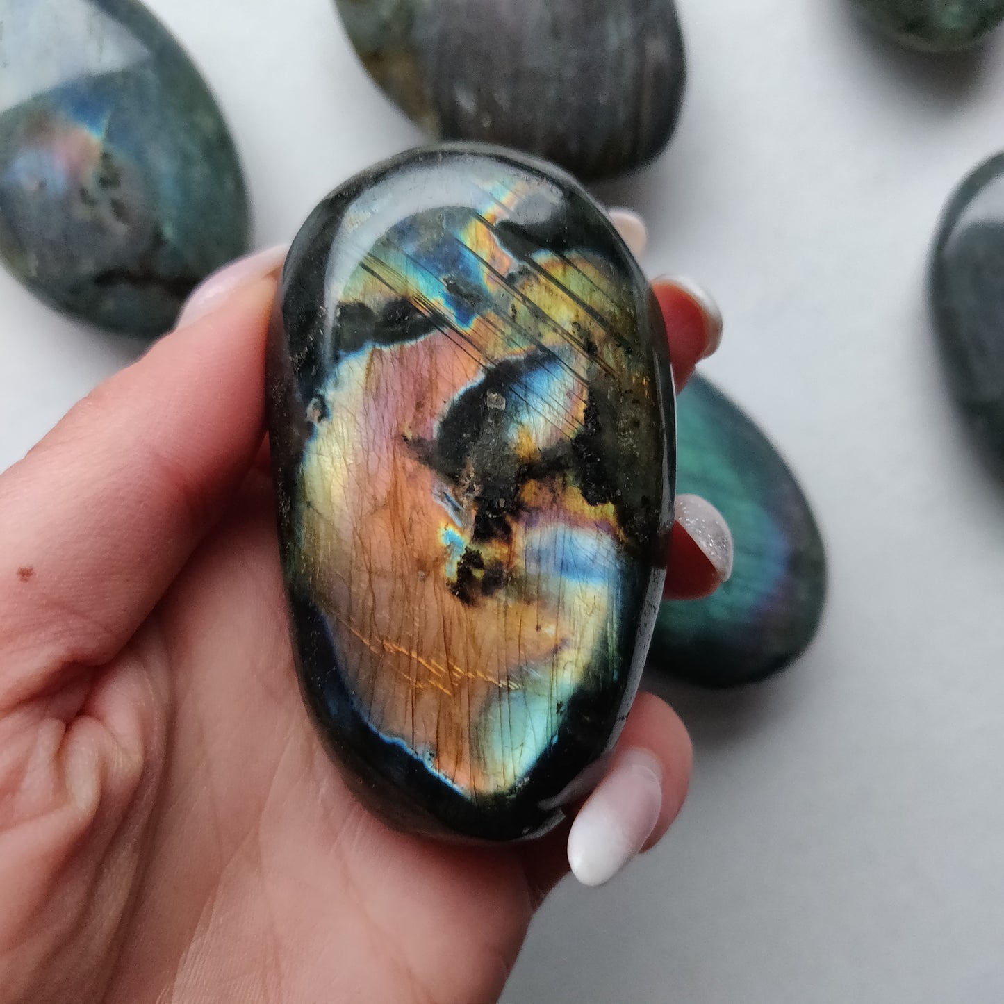 Labradorite Palm Stone (#181)