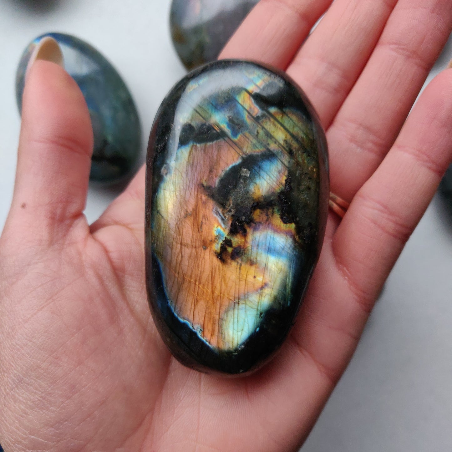 Labradorite Palm Stone (#181)