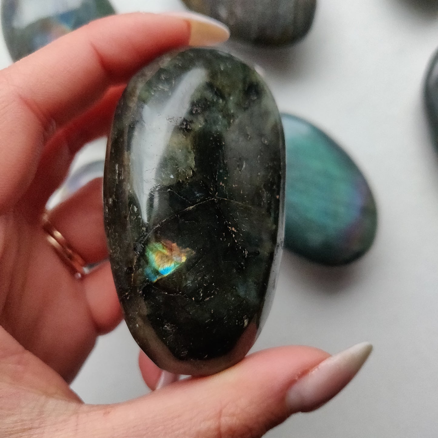 Labradorite Palm Stone (#181)