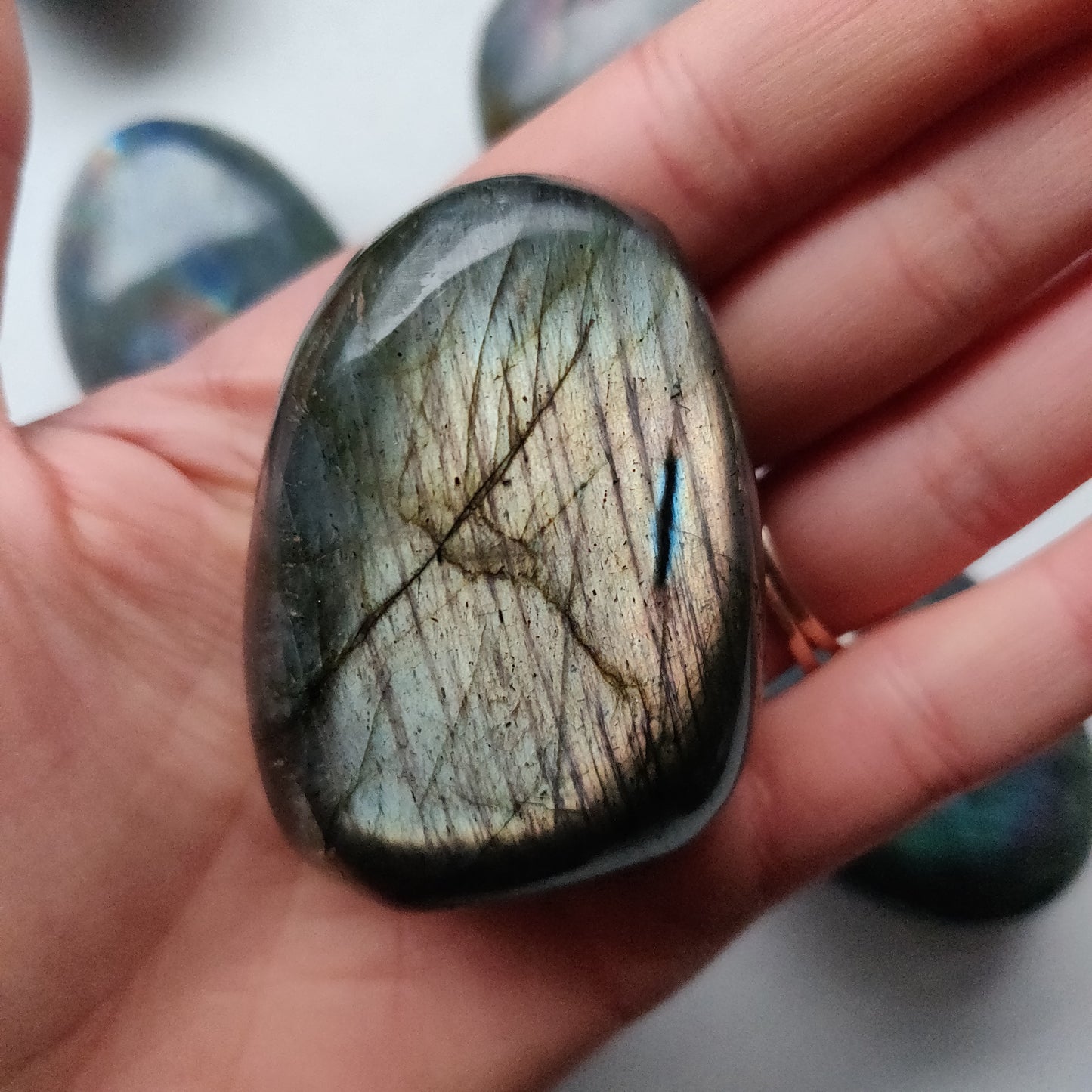 Labradorite Palm Stone (#176)