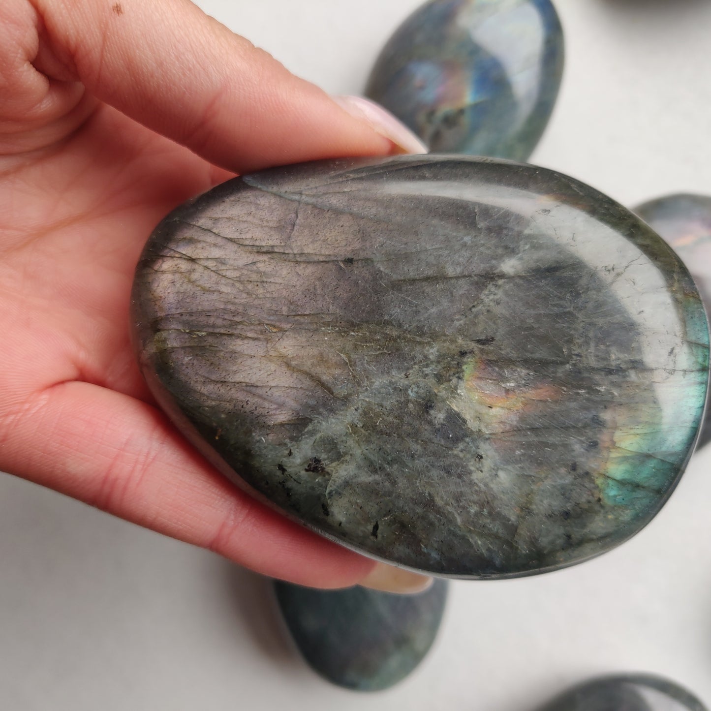 Labradorite Palm Stone (#182)
