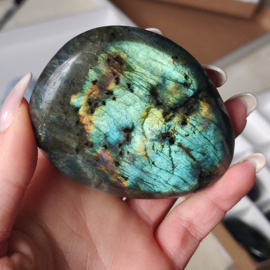 Labradorite Palm Stone (#182)