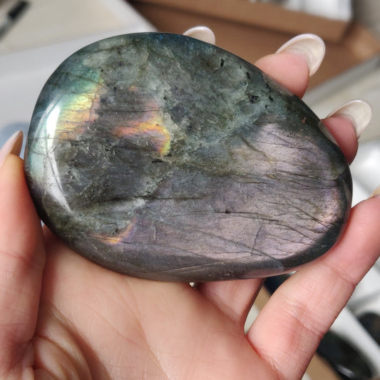 Labradorite Palm Stone (#182)