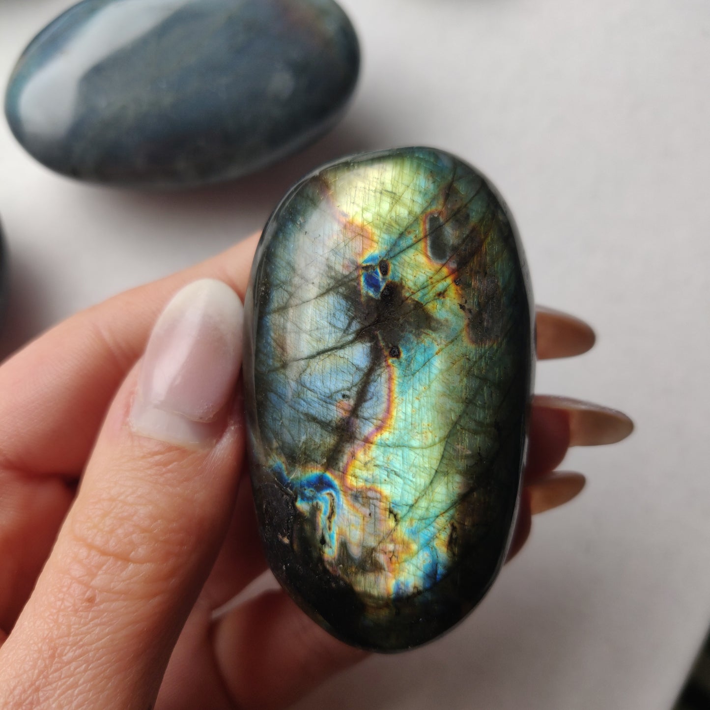 Labradorite Palm Stone (#183)