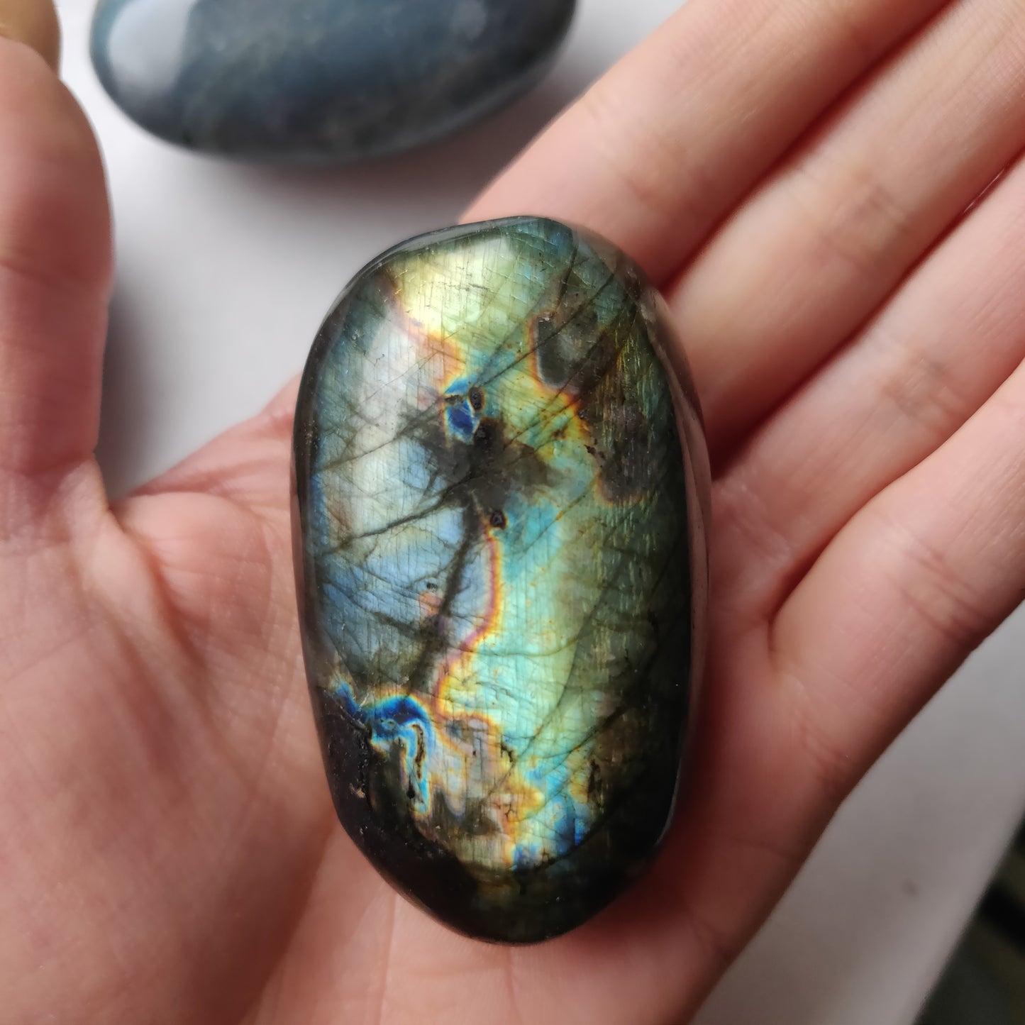 Labradorite Palm Stone (#183)