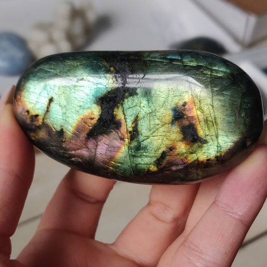 Labradorite Palm Stone (#173)