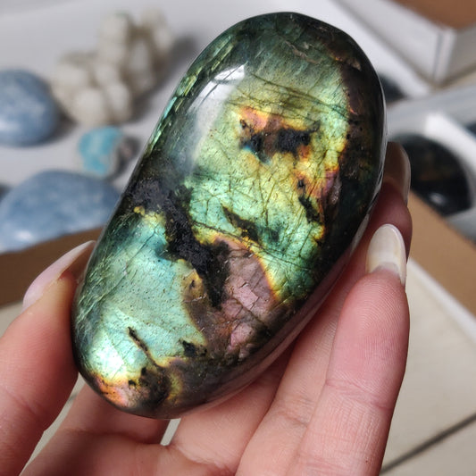 Labradorite Palm Stone (#173)
