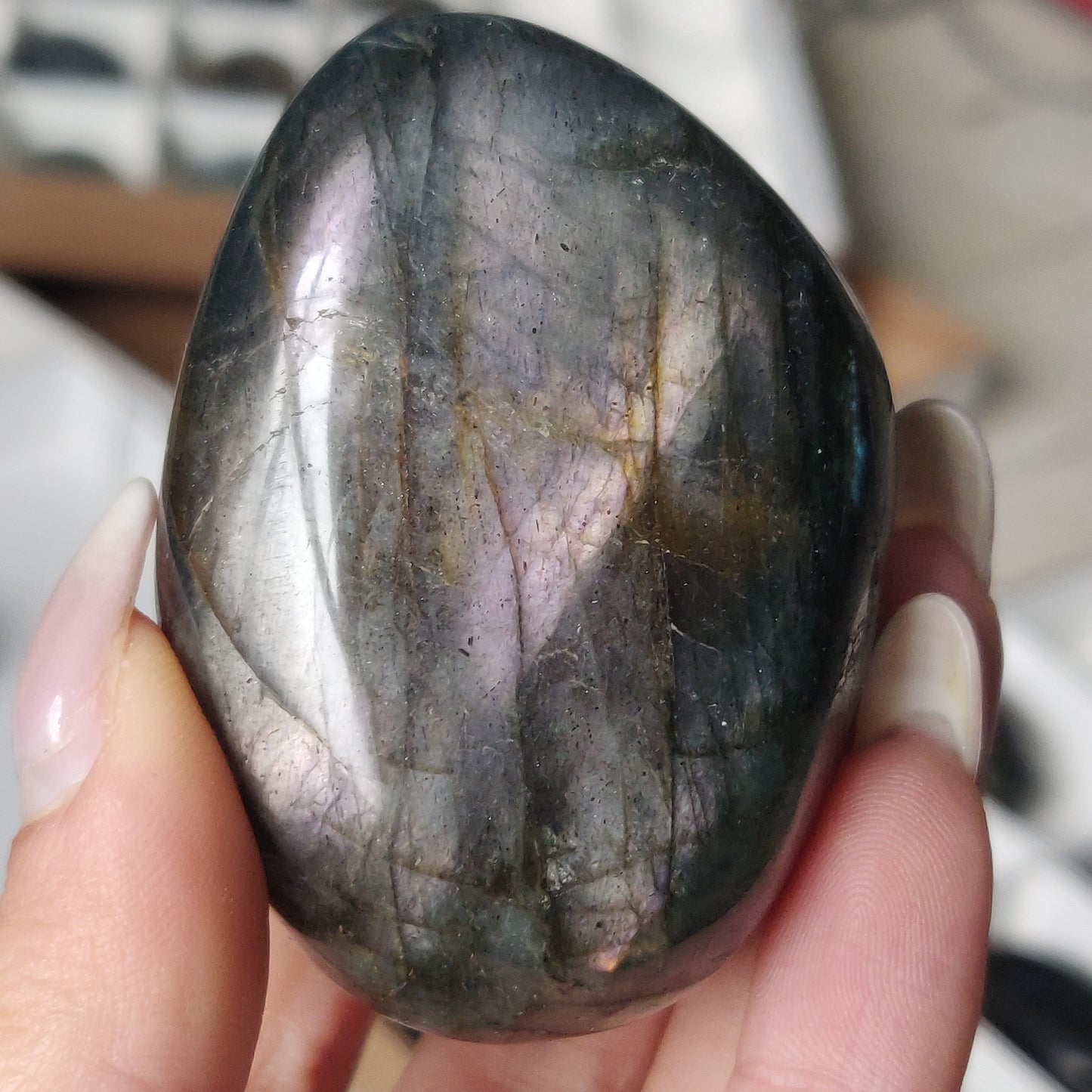 Labradorite Palm Stone (#179)
