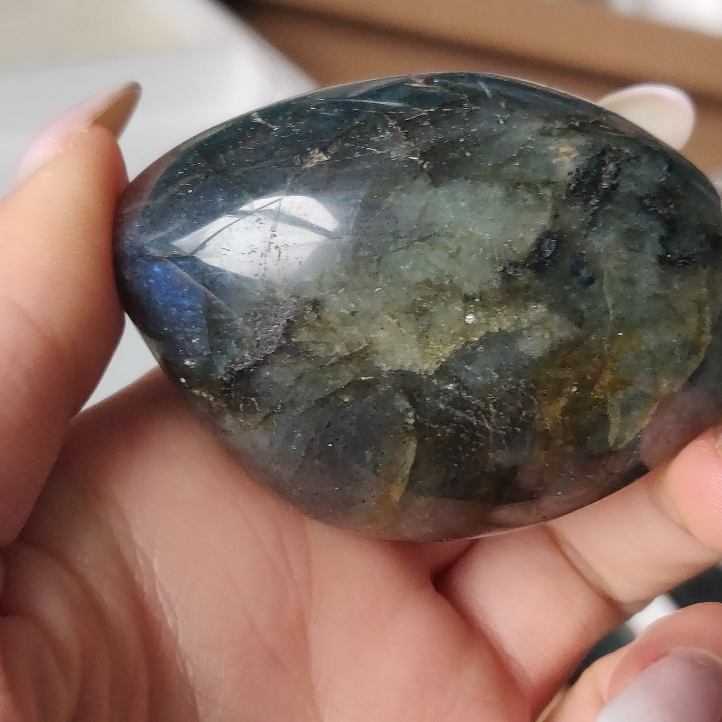 Labradorite Palm Stone (#179)
