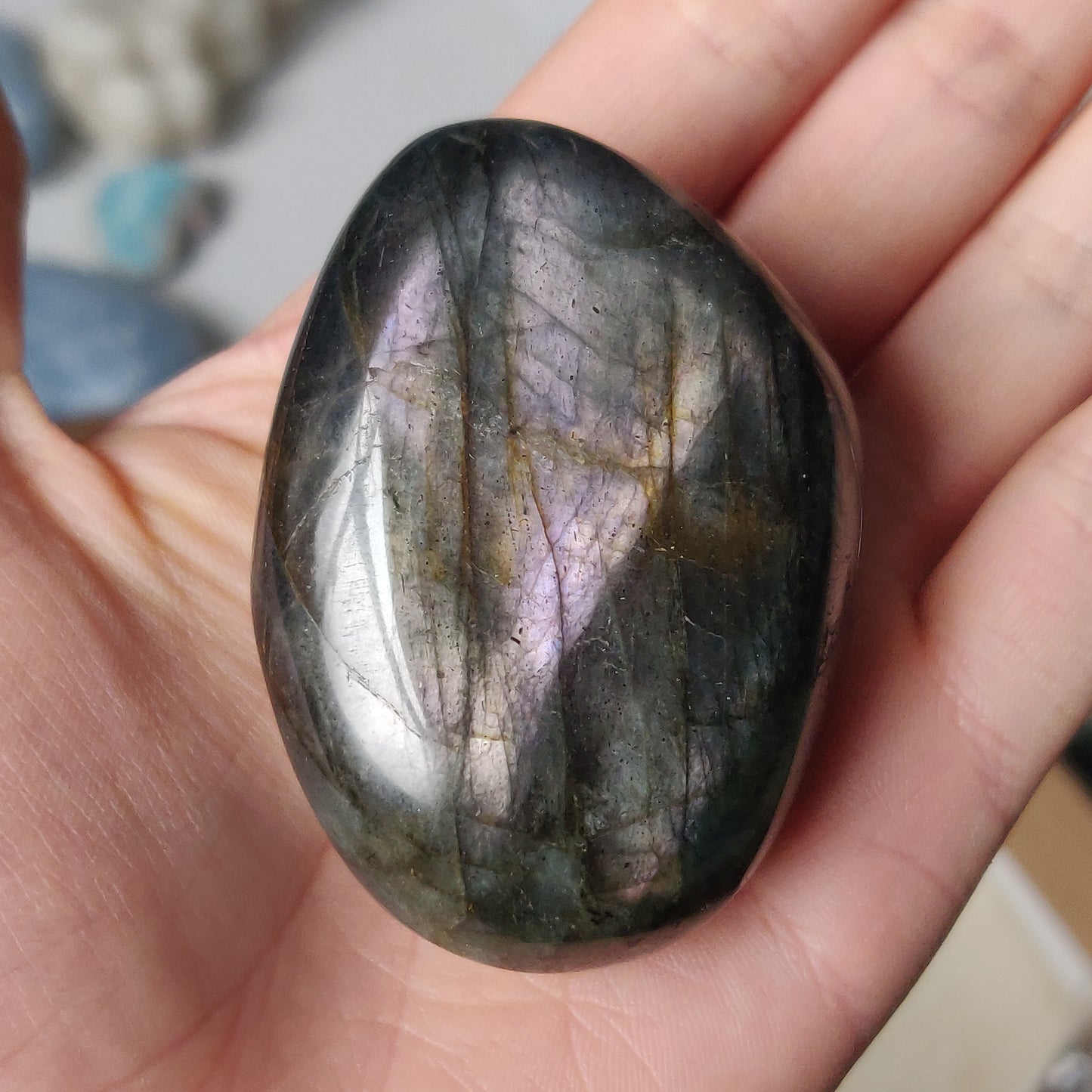 Labradorite Palm Stone (#179)