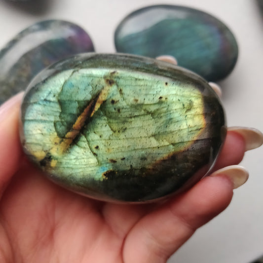 Labradorite Palm Stone (#125)