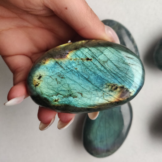 Labradorite Palm Stone (#164)