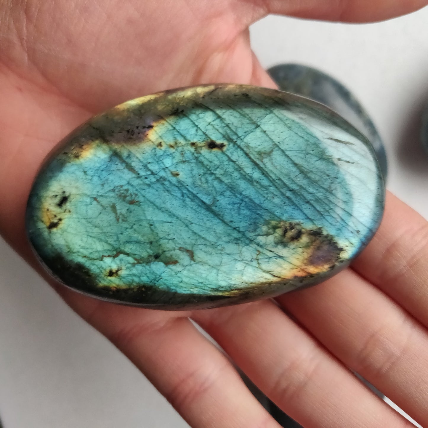 Labradorite Palm Stone (#164)