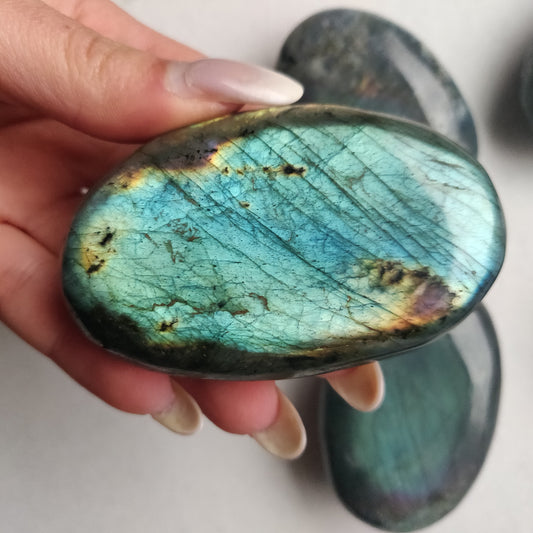Labradorite Palm Stone (#164)