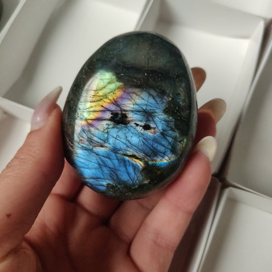 Labradorite Palm Stone (#168)