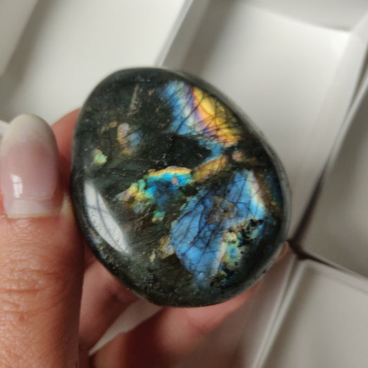 Labradorite Palm Stone (#168)