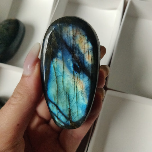 Labradorite Palm Stone (#163)