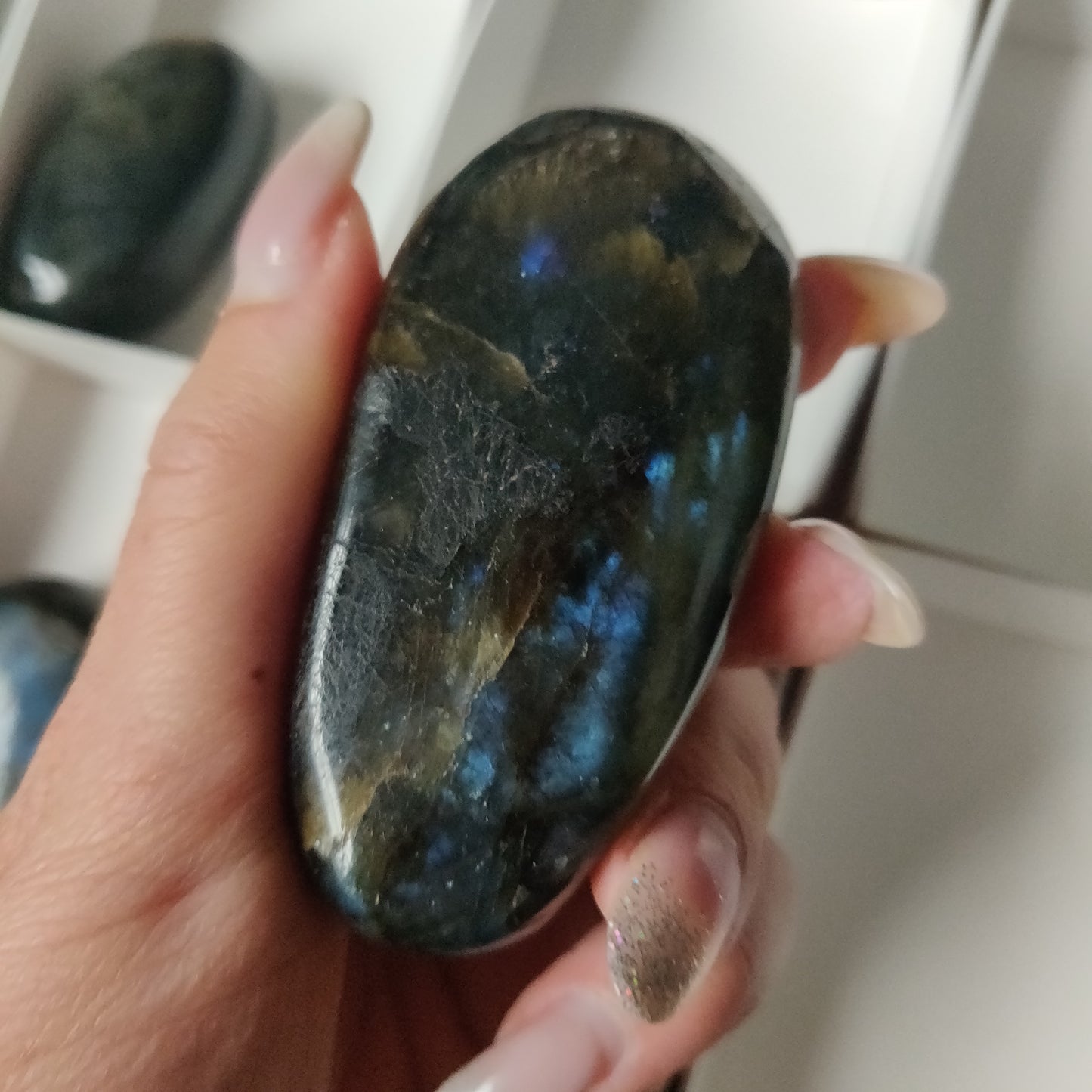 Labradorite Palm Stone (#163)