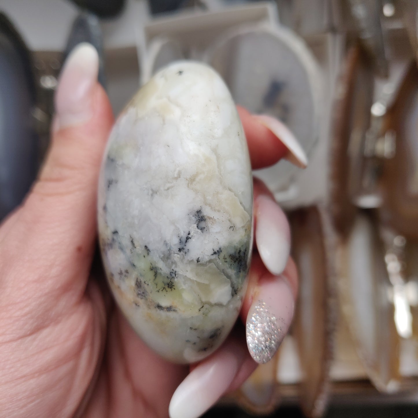 Dendritic Opal Palm Stone (#31)