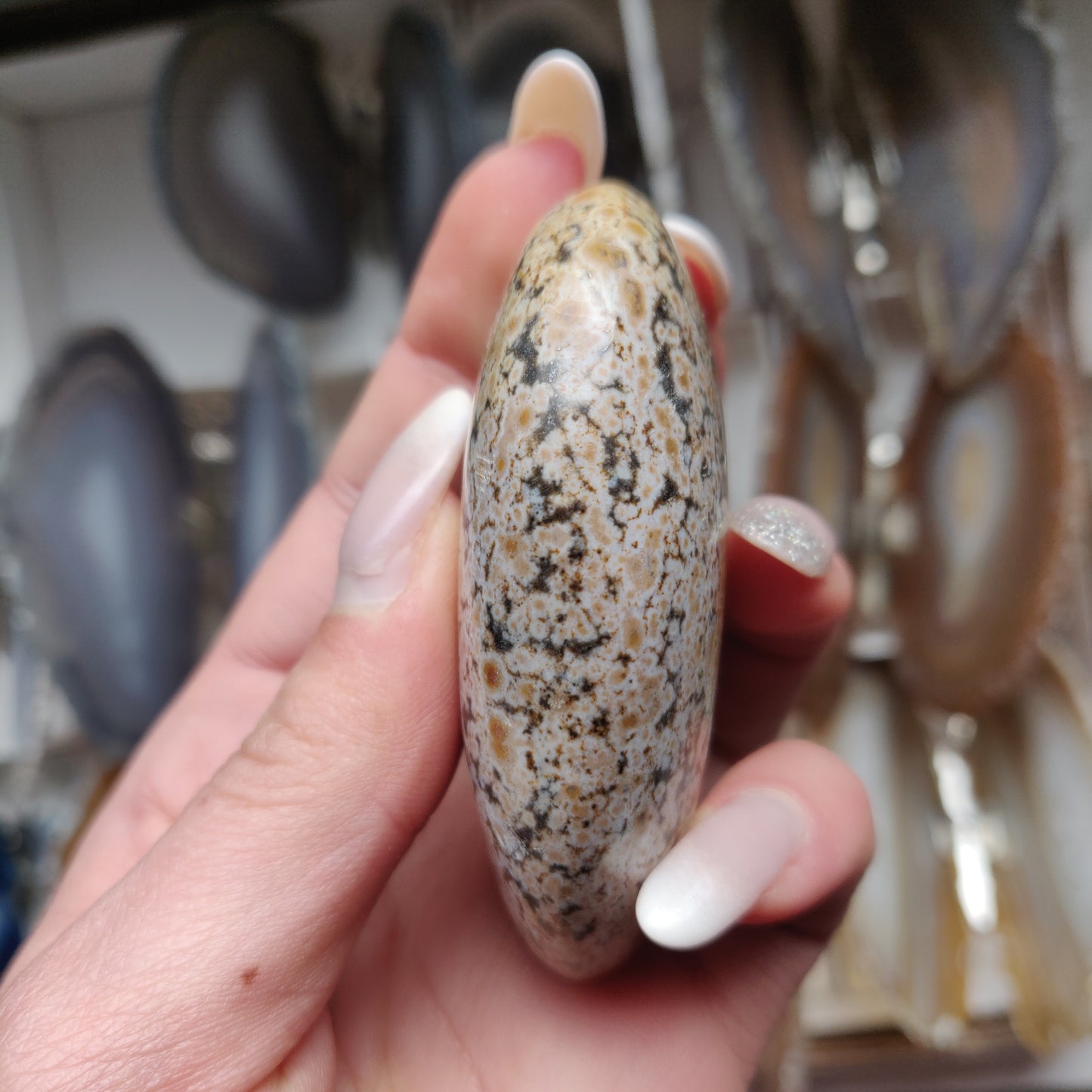 Ocean Jasper Palm Stone (#32)