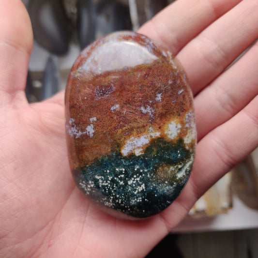 Ocean Jasper Palm Stone (#30)
