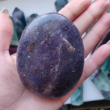 Lepidolite Palm Stone (#13)