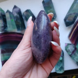 Lepidolite Palm Stone (#13)