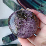 Lepidolite Palm Stone (#18)