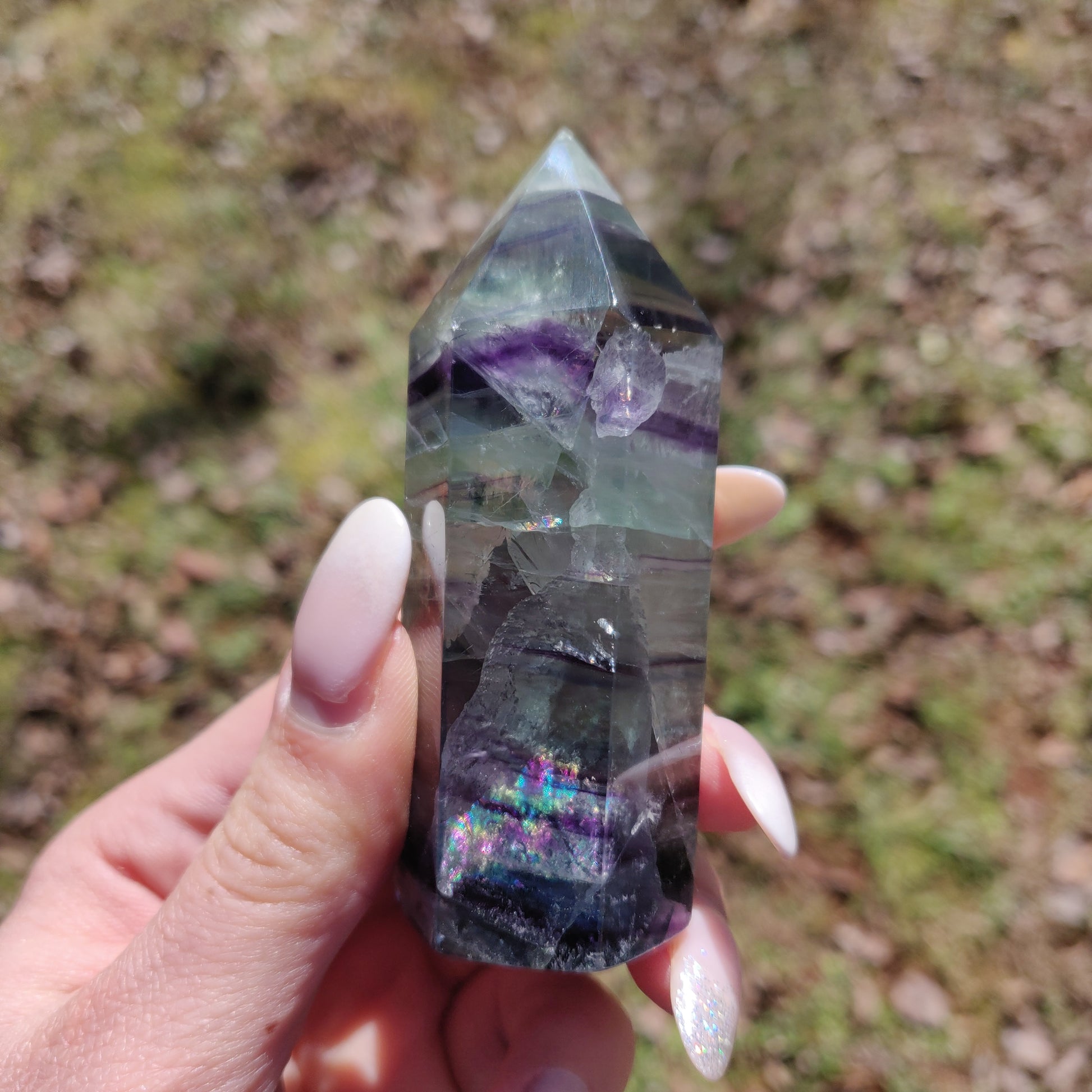 Rainbow Fluorite Tower (#22) - Simply Affinity