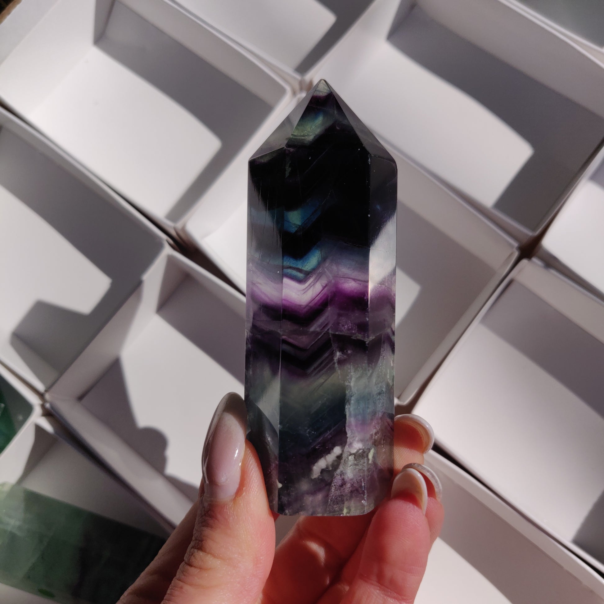 Rainbow Fluorite Tower (#28) - Simply Affinity
