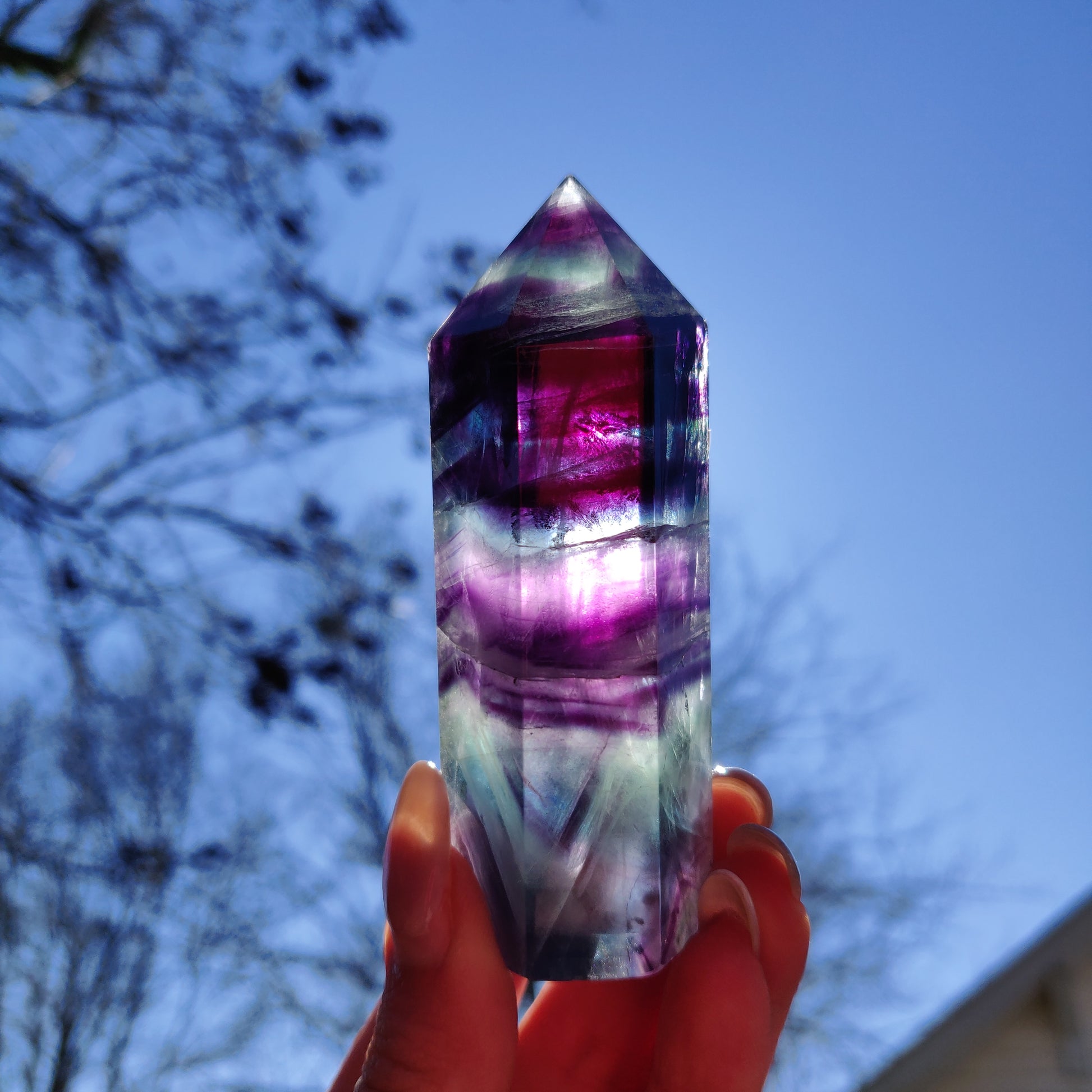 Rainbow Fluorite Tower (#28) - Simply Affinity