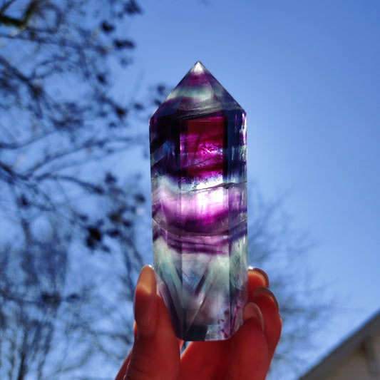 Rainbow Fluorite Tower (#28) - Simply Affinity