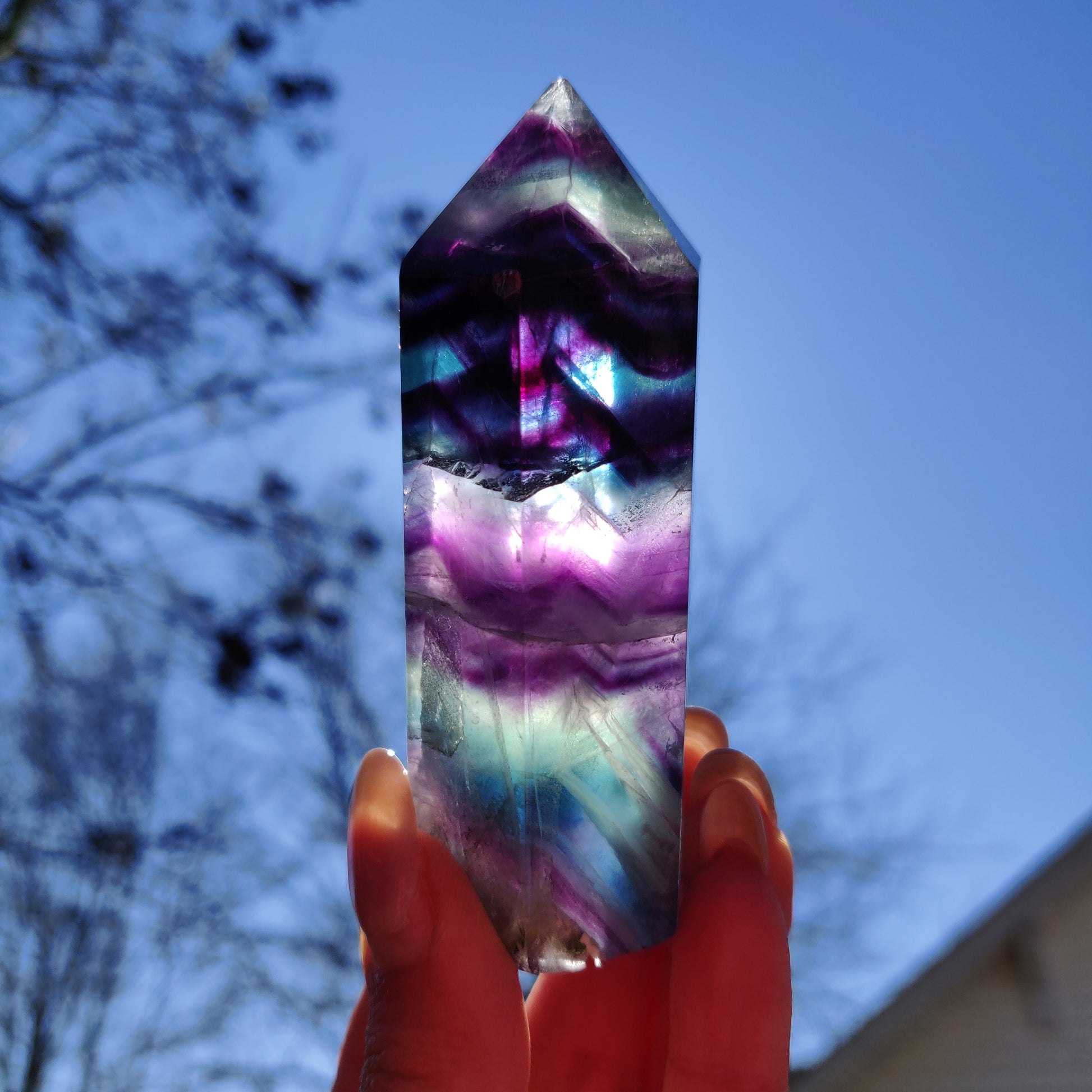 Rainbow Fluorite Tower (#28) - Simply Affinity