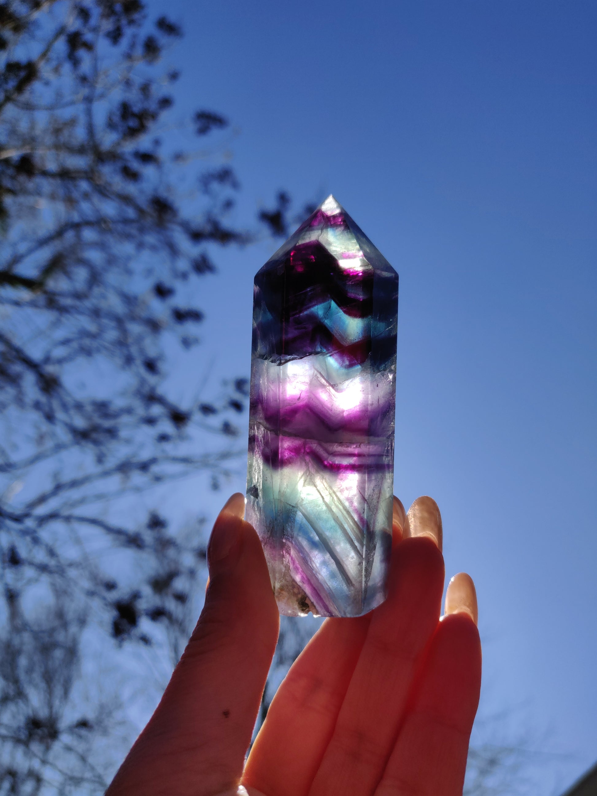 Rainbow Fluorite Tower (#28) - Simply Affinity