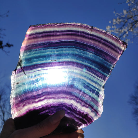 AAA Rainbow Fluorite Slab over 1.5 LBS! (#1A) - Simply Affinity