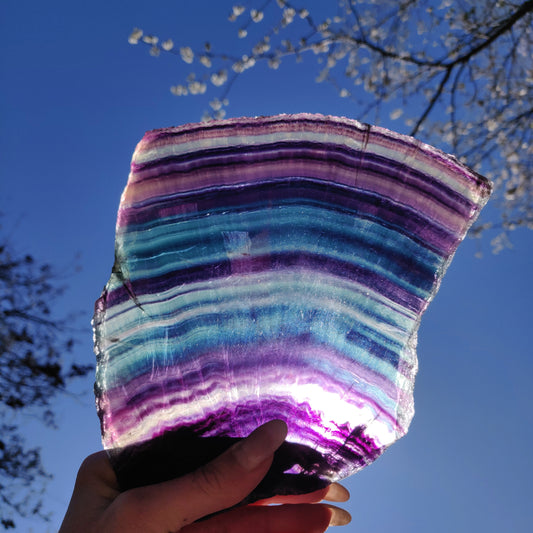 AAA Rainbow Fluorite Slab over 1.5 LBS! (#1A) - Simply Affinity