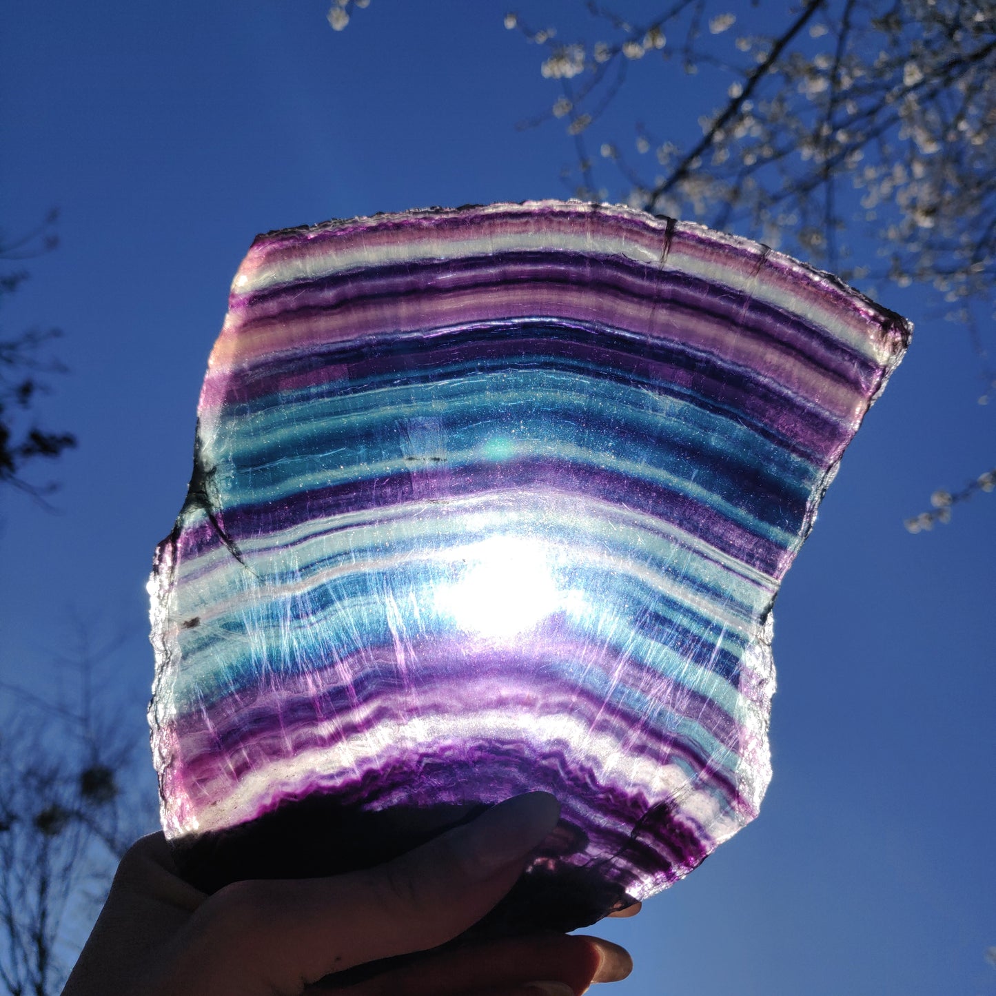 AAA Rainbow Fluorite Slab over 1.5 LBS! (#1A) - Simply Affinity
