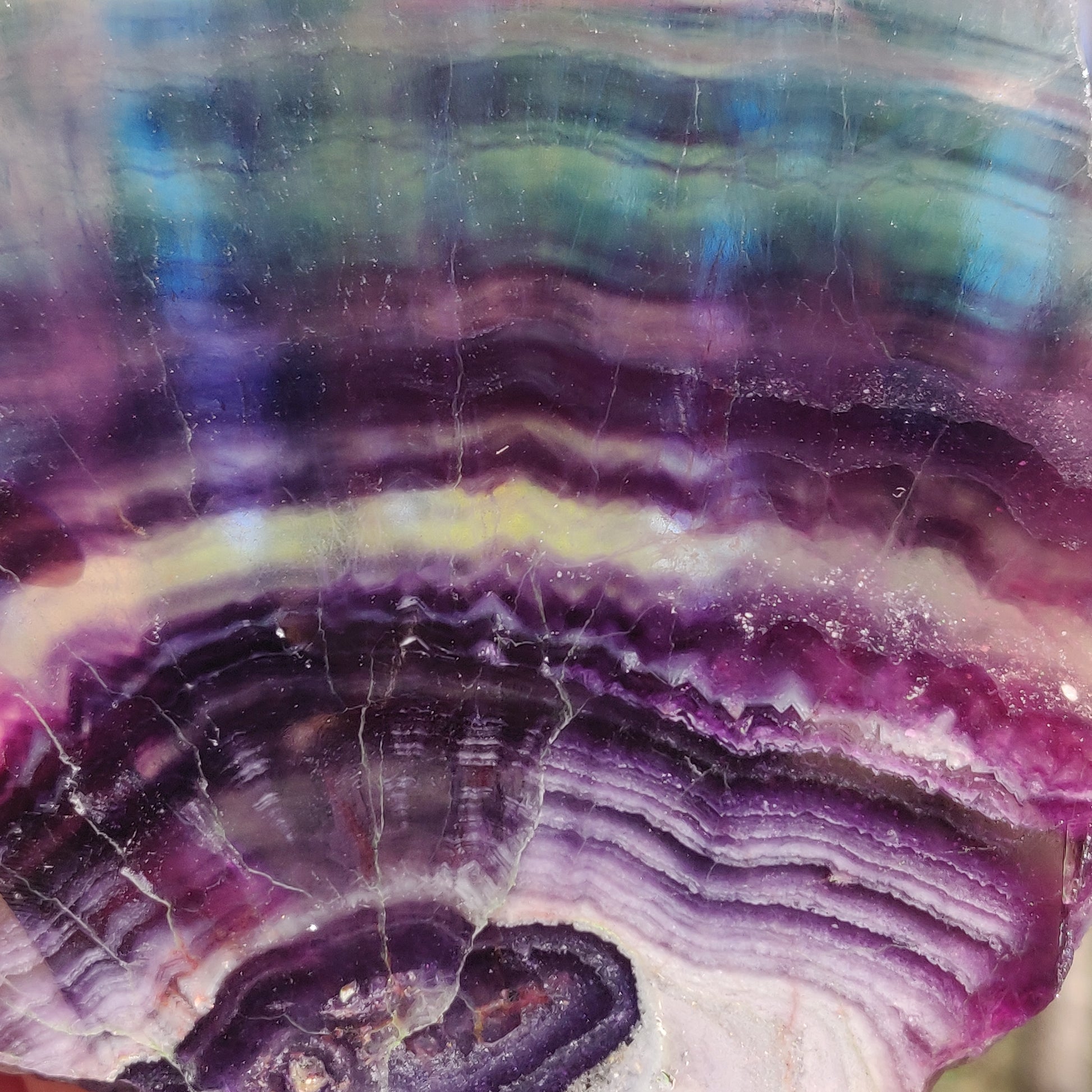 AAA Rainbow Fluorite Slab over 1.5 LBS! (#1A) - Simply Affinity
