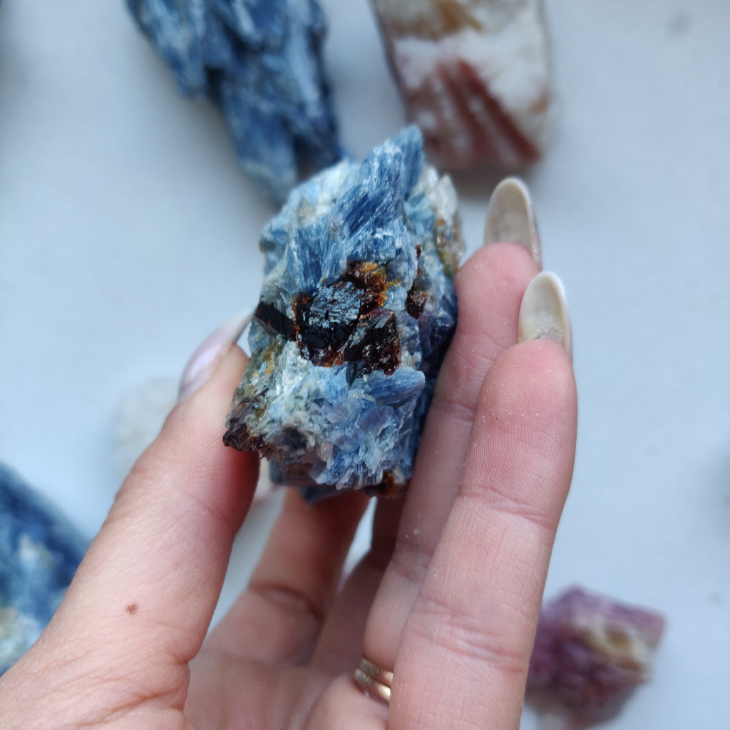 Raw Blue Garnet