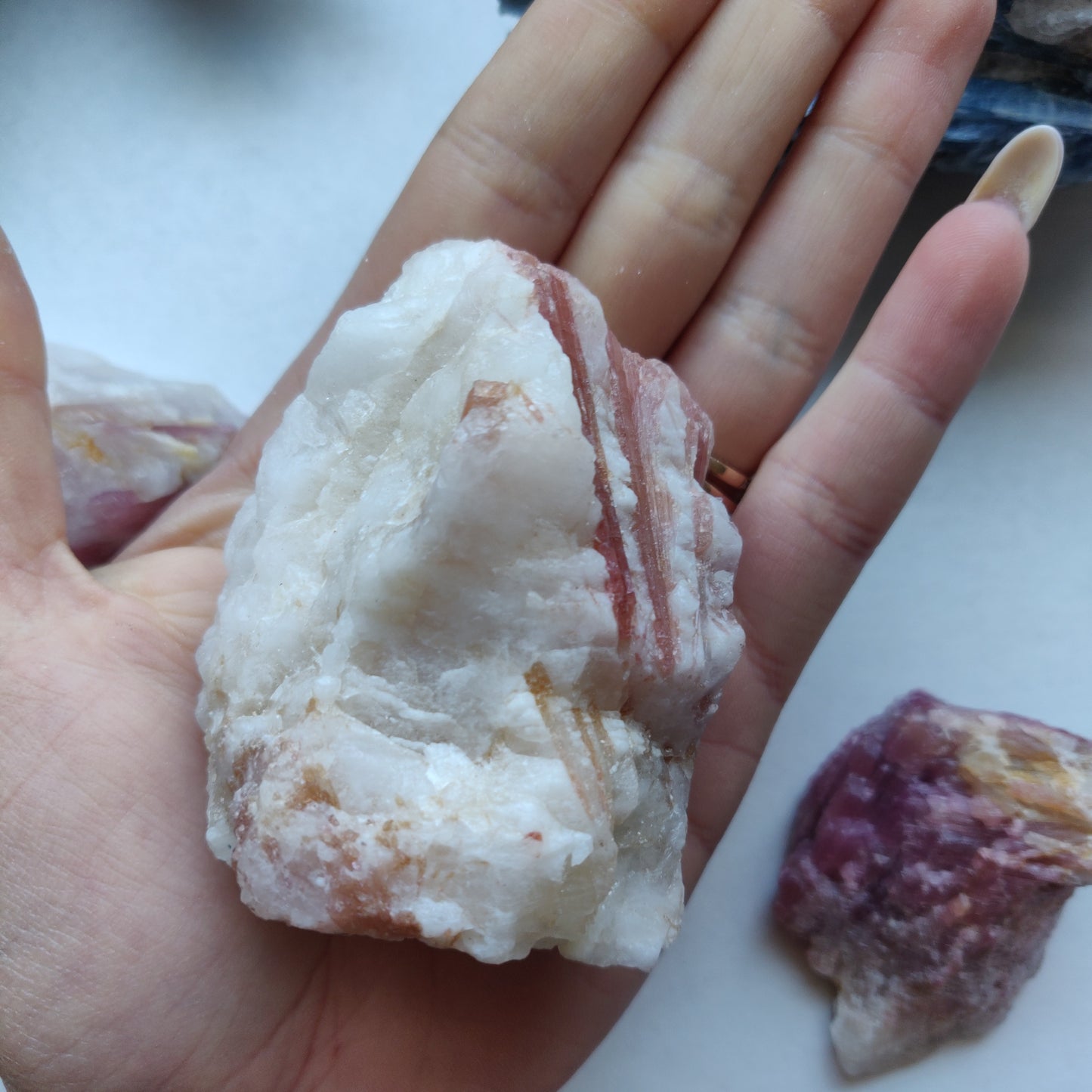 Pink Tourmaline in Quartz (#3T)
