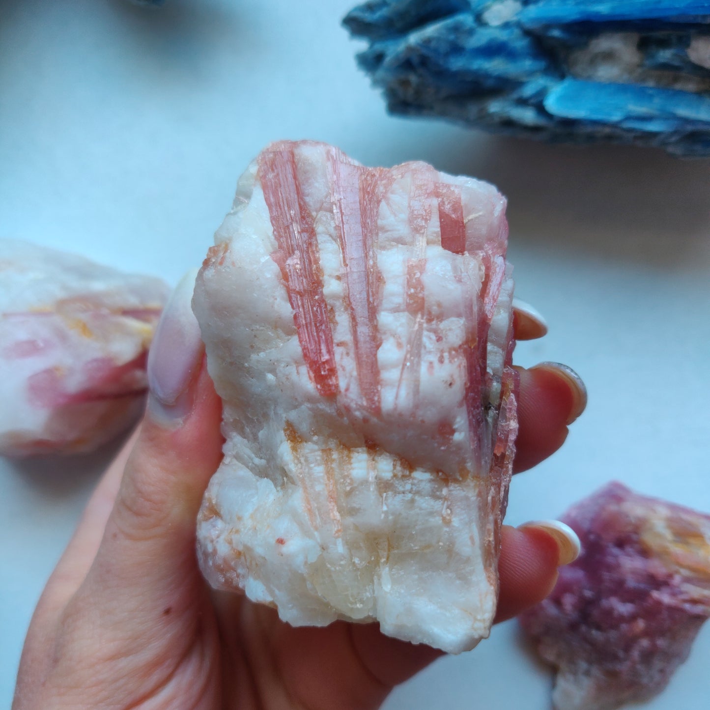 Pink Tourmaline in Quartz (#3T)