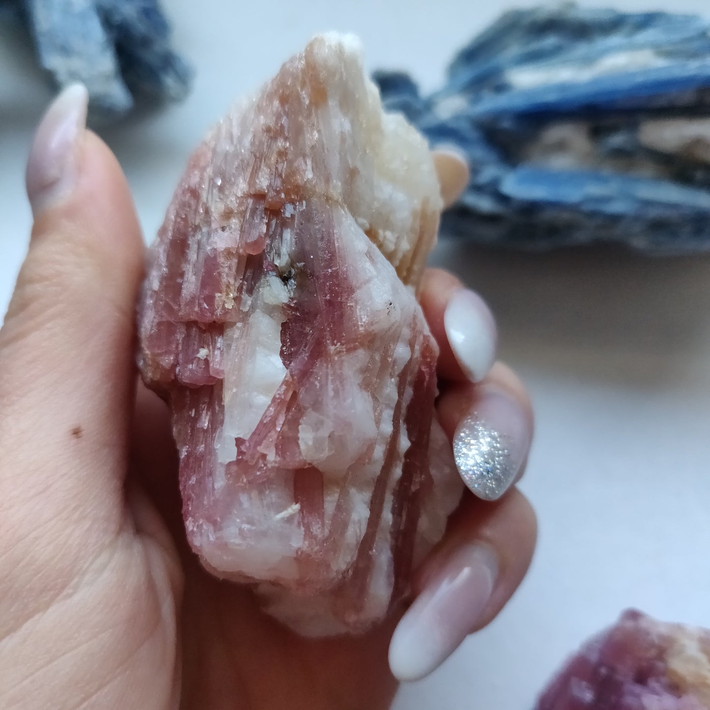 Pink Tourmaline in Quartz (#3T)