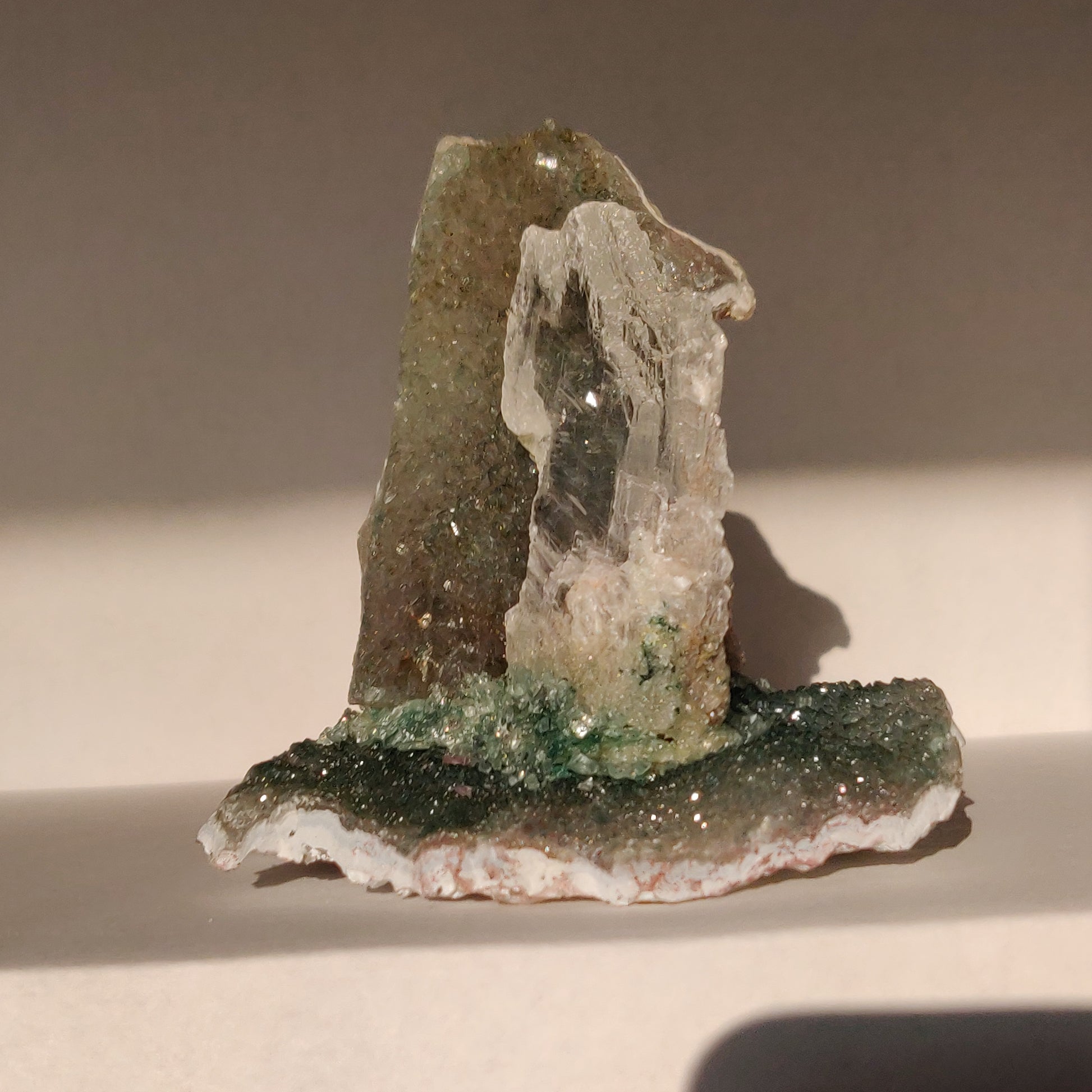 Amethyst & Selenite Sculpture (#1) - Simply Affinity
